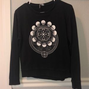 Small black constellation sweatshirt